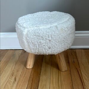 Faux Fur Footstool